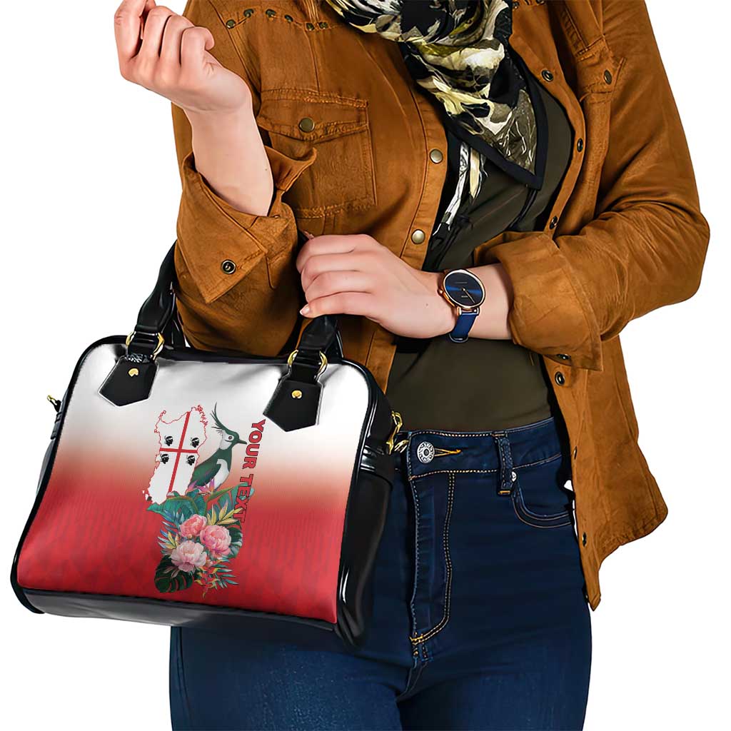 Personalized Italy Sardinia Shoulder Handbag Lapwing With Map LT18