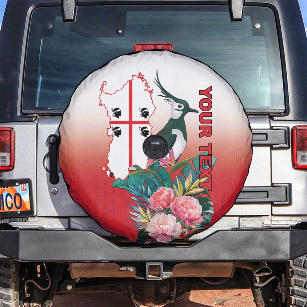 Personalized Italy Sardinia Spare Tire Cover Lapwing With Map LT18