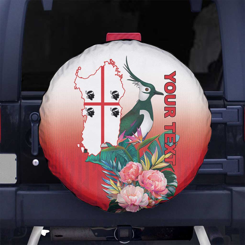 Personalized Italy Sardinia Spare Tire Cover Lapwing With Map LT18