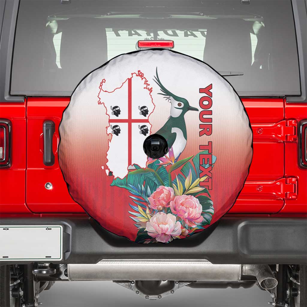 Personalized Italy Sardinia Spare Tire Cover Lapwing With Map LT18