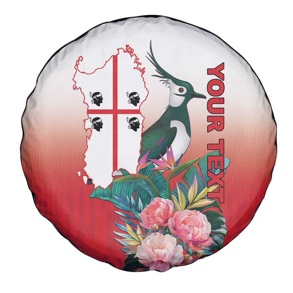 Personalized Italy Sardinia Spare Tire Cover Lapwing With Map LT18