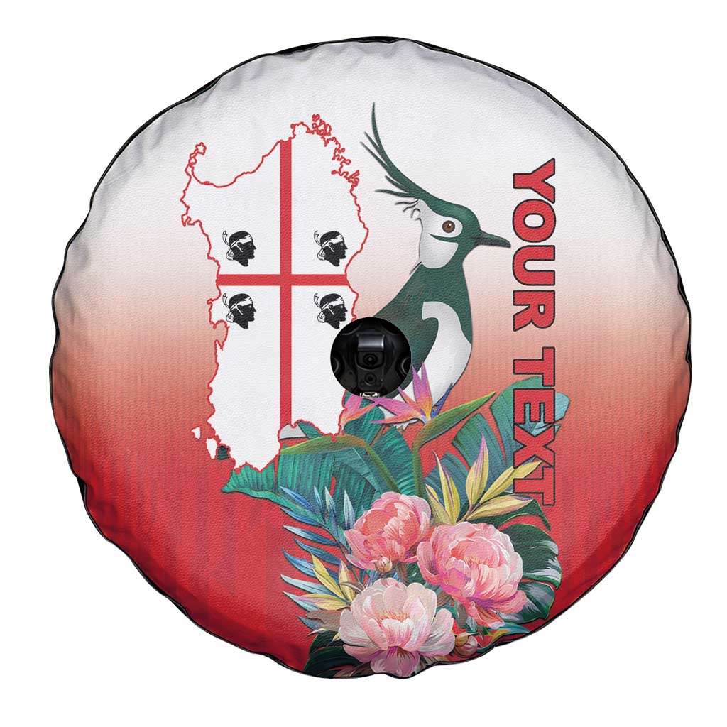 Personalized Italy Sardinia Spare Tire Cover Lapwing With Map LT18