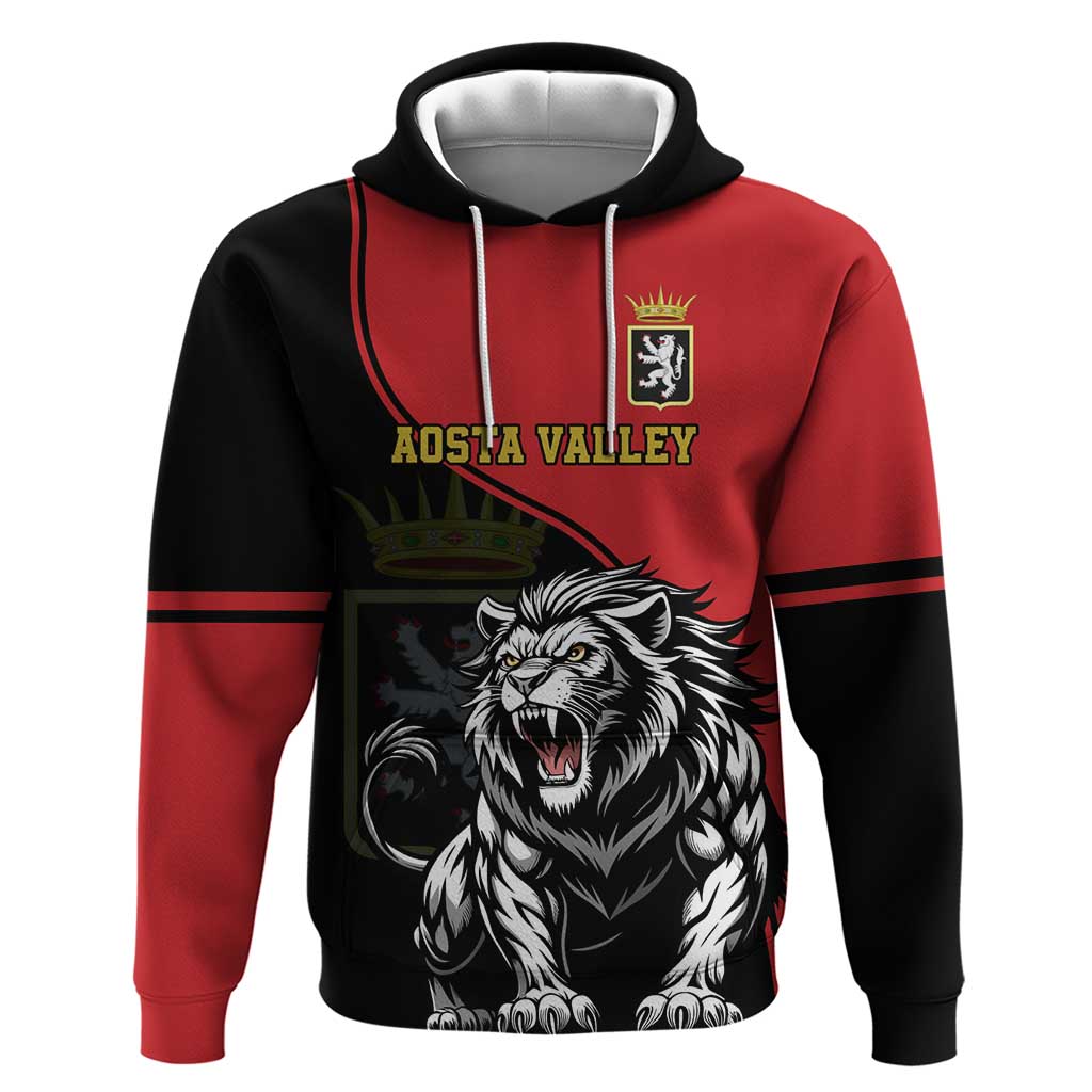 Custom Aosta Valley Hoodie Lion Sporty Style LT18