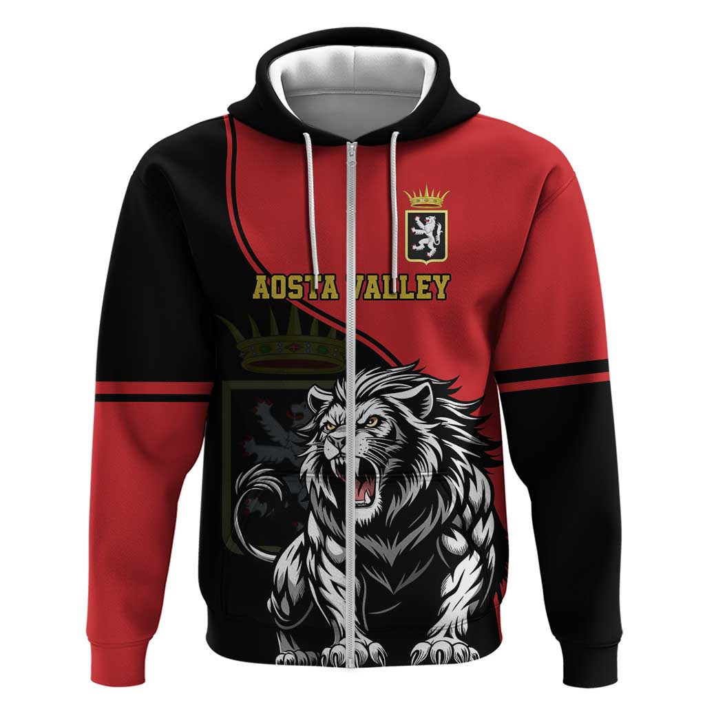 Custom Aosta Valley Hoodie Lion Sporty Style LT18
