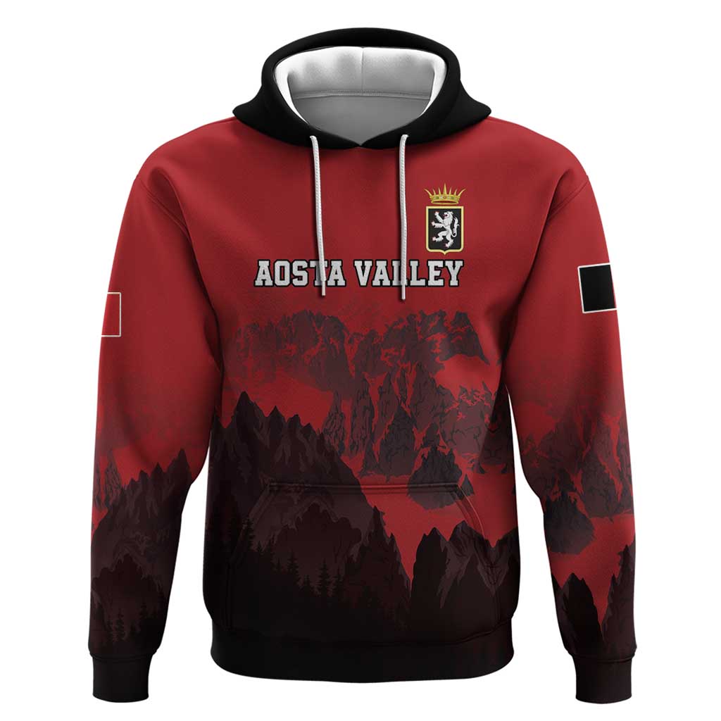 Custom Aosta Valley Hoodie Mont Blanc Sporty Style LT18