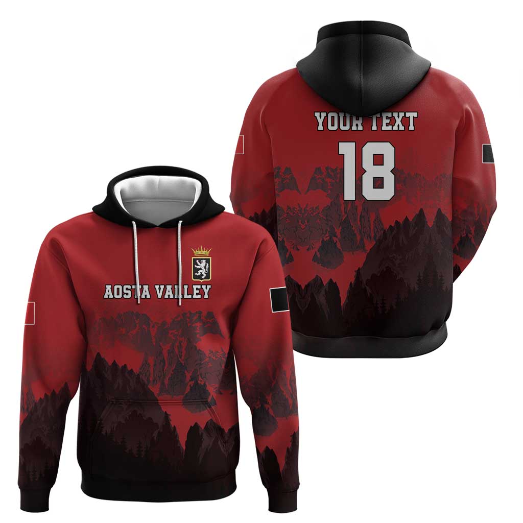 Custom Aosta Valley Hoodie Mont Blanc Sporty Style LT18