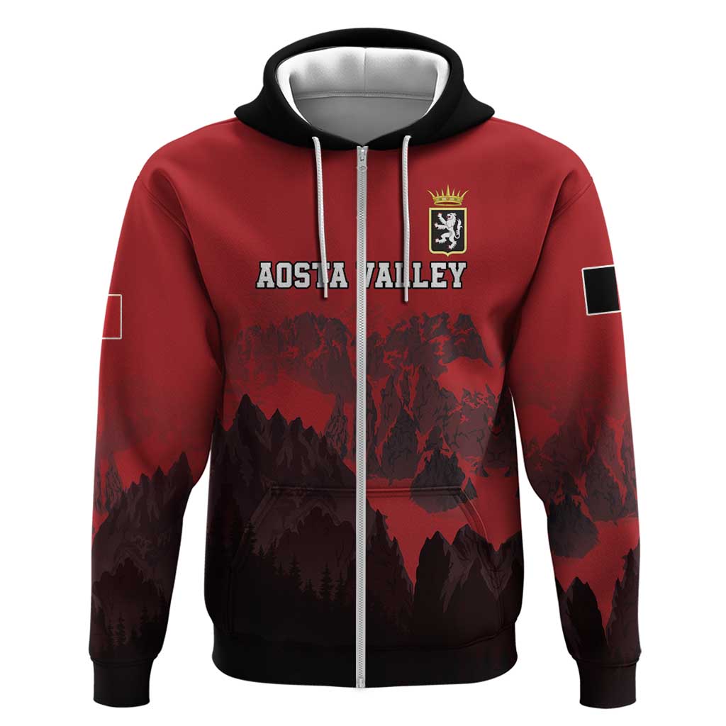 Custom Aosta Valley Hoodie Mont Blanc Sporty Style LT18