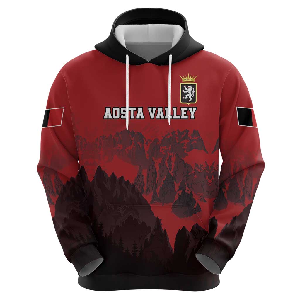 Custom Aosta Valley Hoodie Mont Blanc Sporty Style LT18