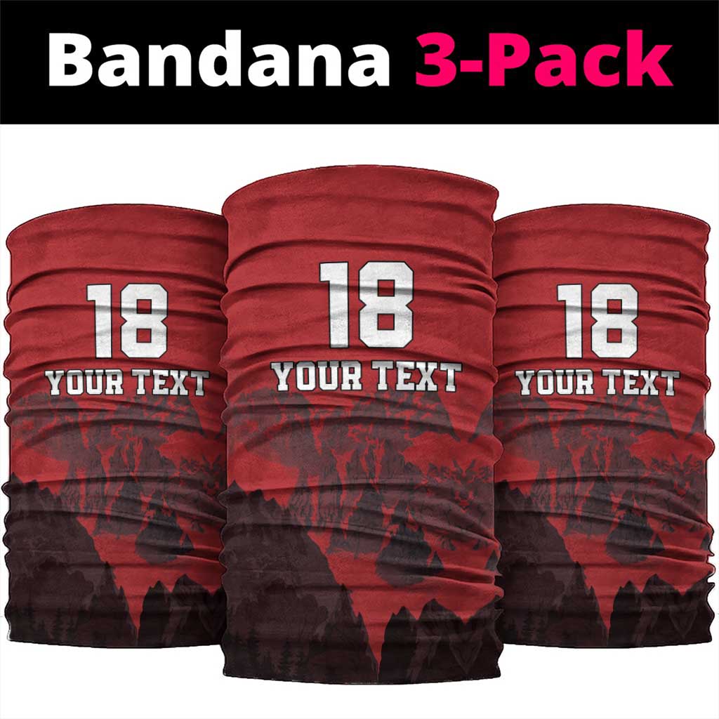 Custom Aosta Valley Neck Gaiter Mont Blanc Sporty Style LT18