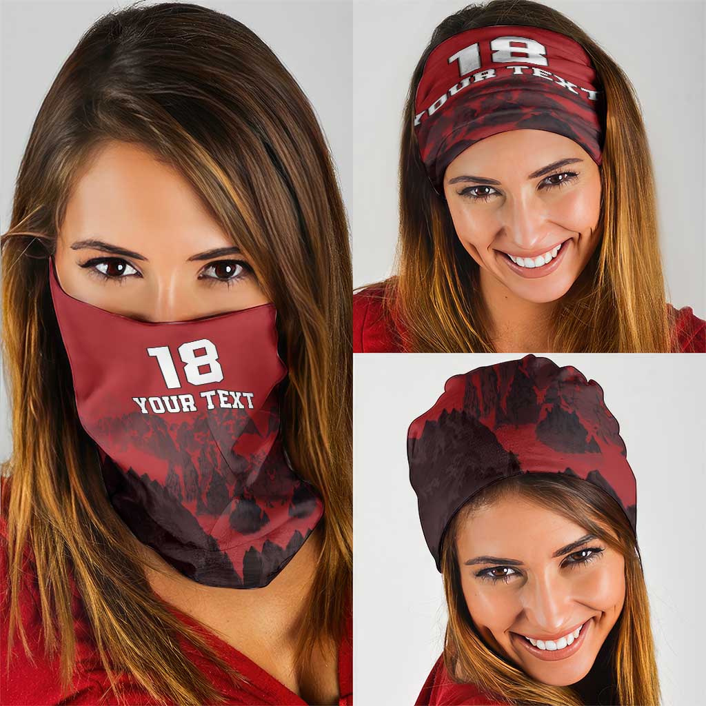 Custom Aosta Valley Neck Gaiter Mont Blanc Sporty Style LT18