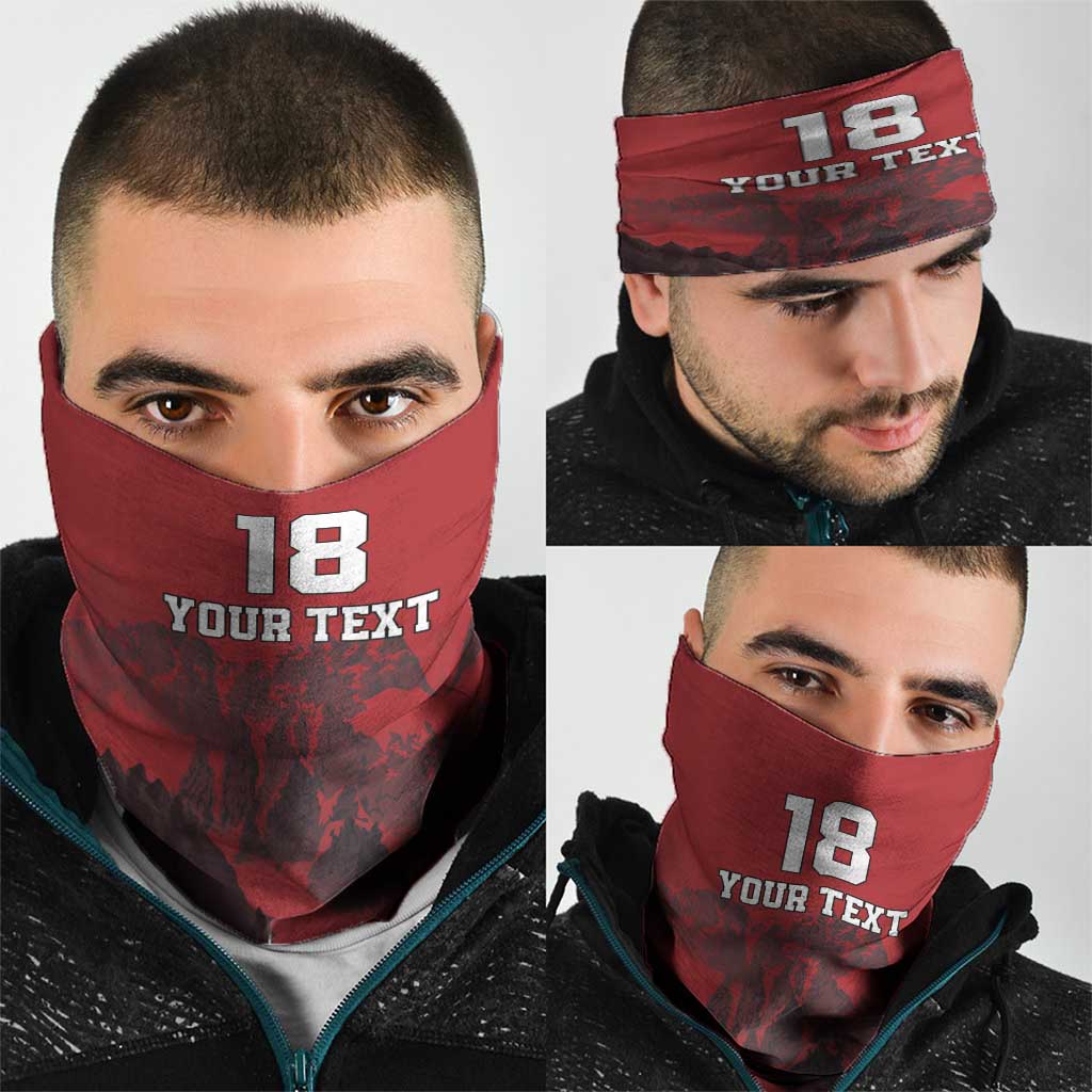 Custom Aosta Valley Neck Gaiter Mont Blanc Sporty Style LT18