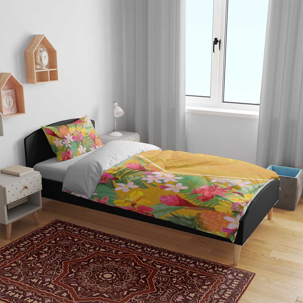 Afro Tropical Flowers Bedding Set Yellow Version LT18
