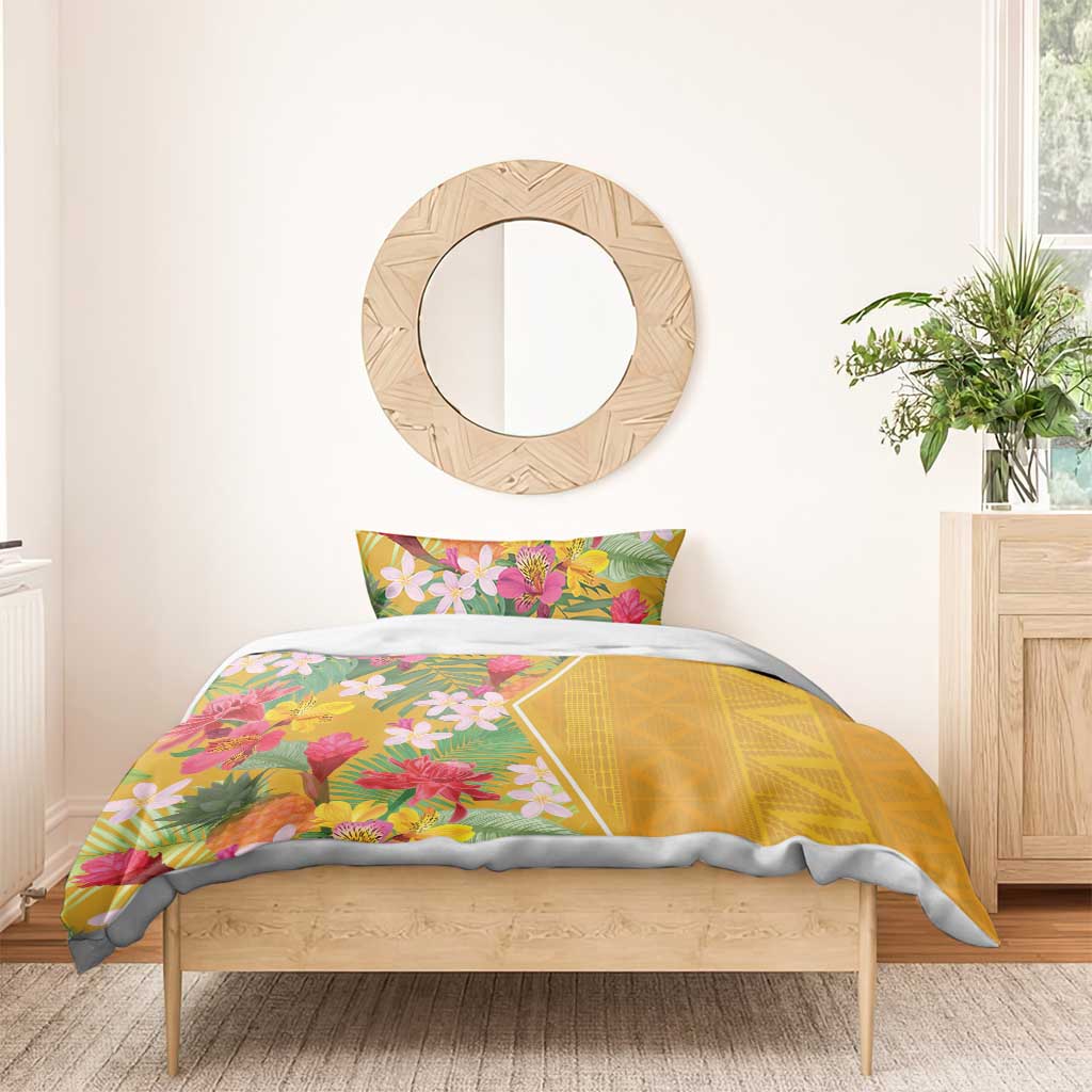 Afro Tropical Flowers Bedding Set Yellow Version LT18