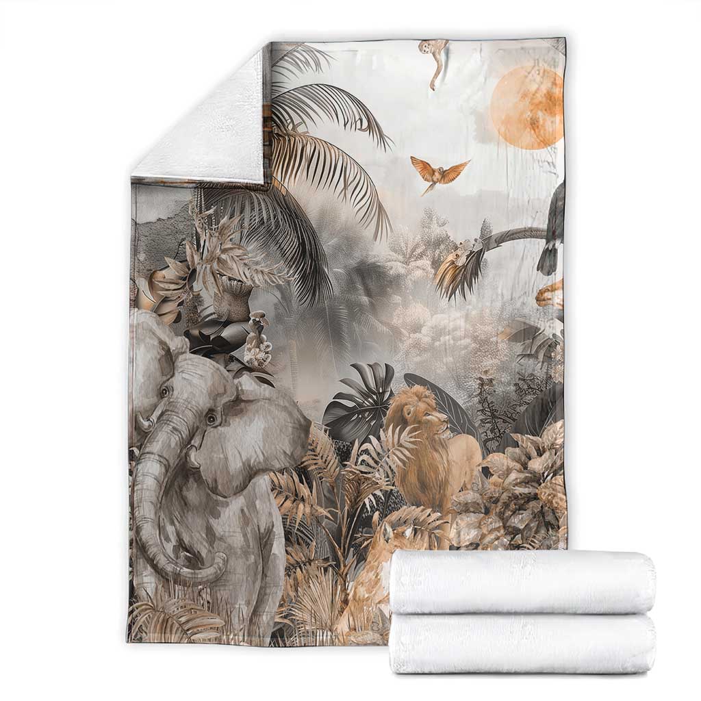 Afro Safari Animals Blanket LT18