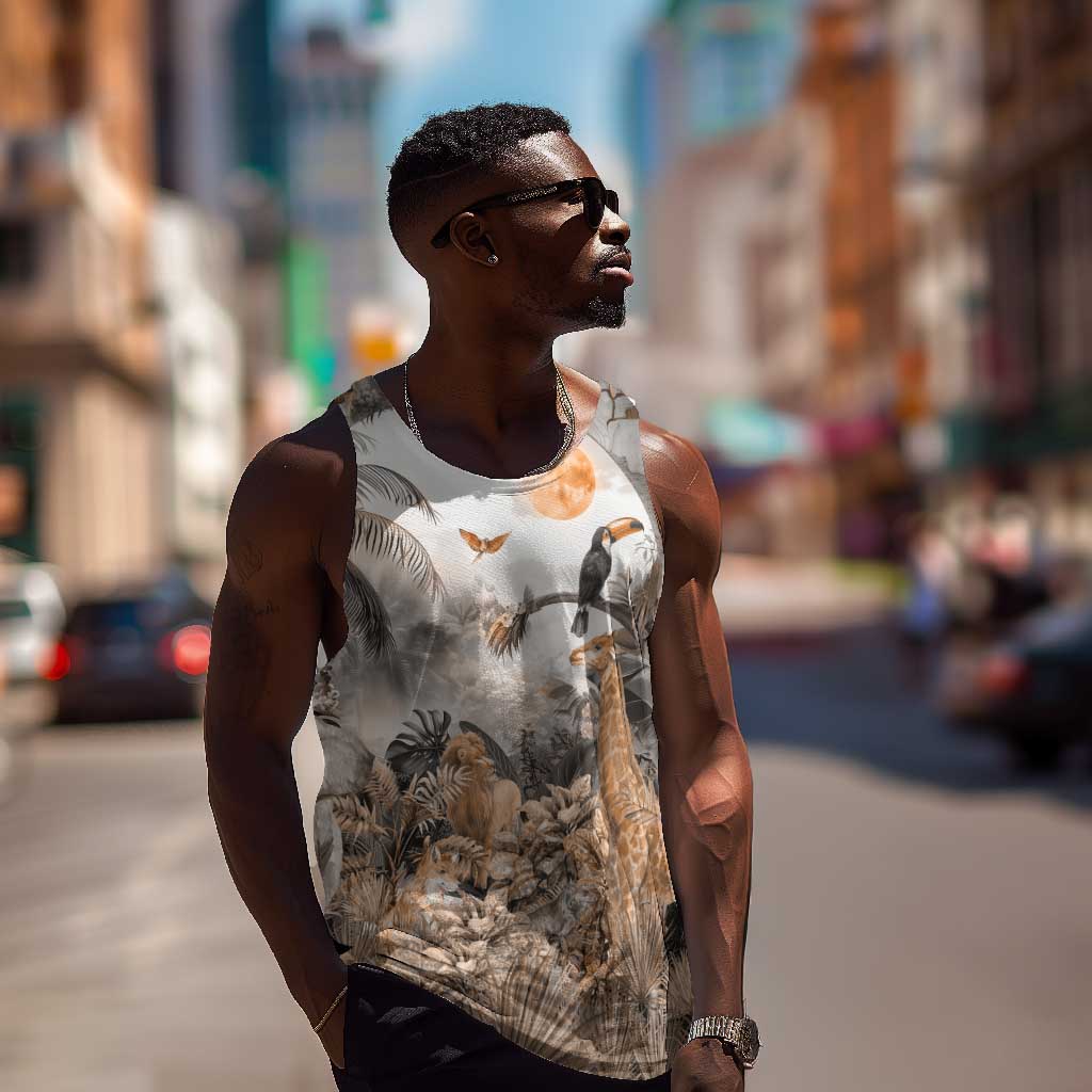 Afro Safari Animals Men Tank Top LT18