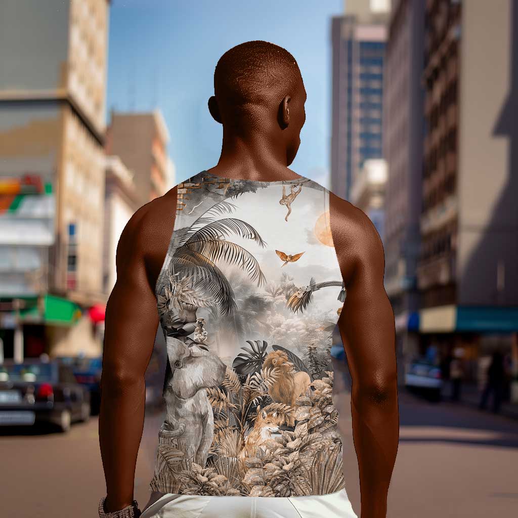 Afro Safari Animals Men Tank Top LT18