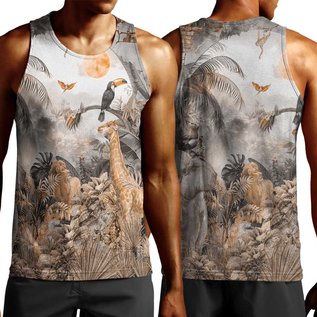 Afro Safari Animals Men Tank Top LT18