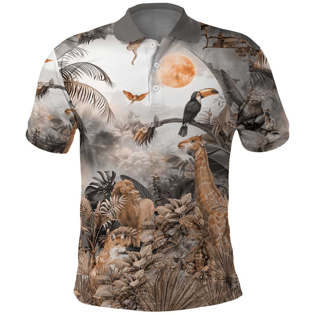 Africa Safari Animals Polo Shirt LT18
