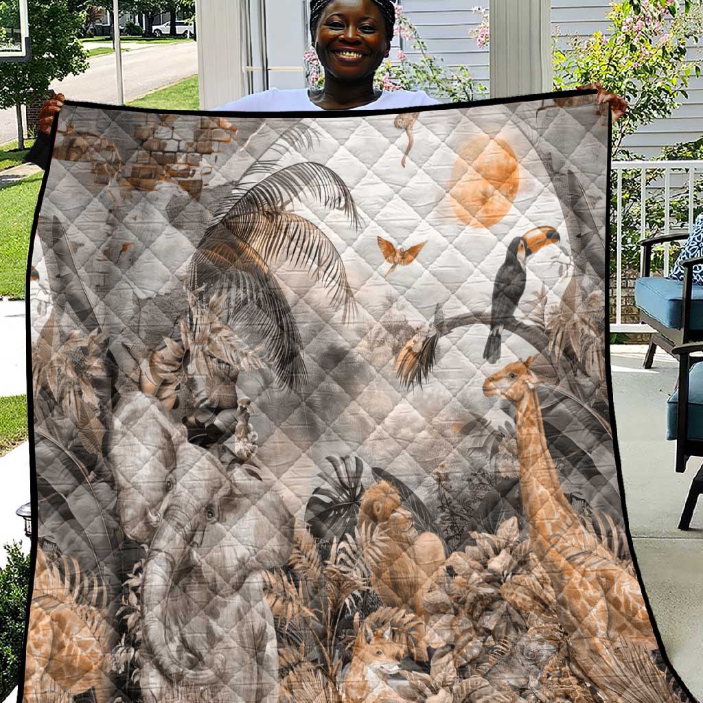 Afro Safari Animals Quilt LT18