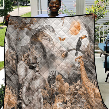 Afro Safari Animals Quilt LT18