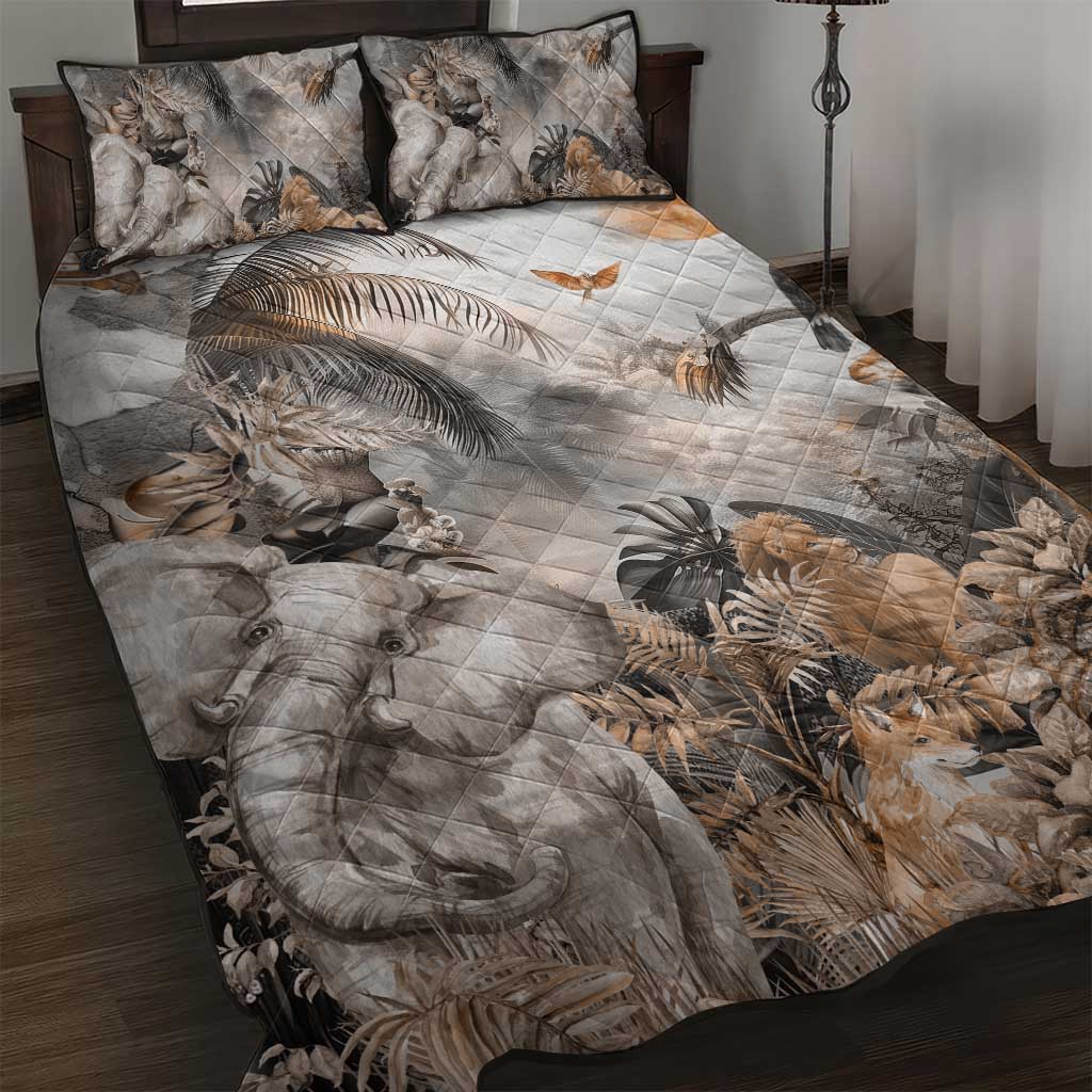 Afro Safari Animals Quilt Bed Set LT18