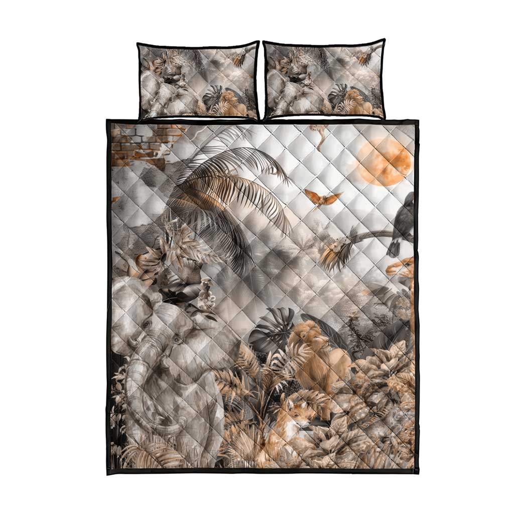 Afro Safari Animals Quilt Bed Set LT18