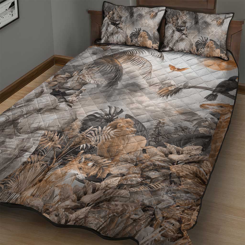 Afro Safari Animals Quilt Bed Set LT18