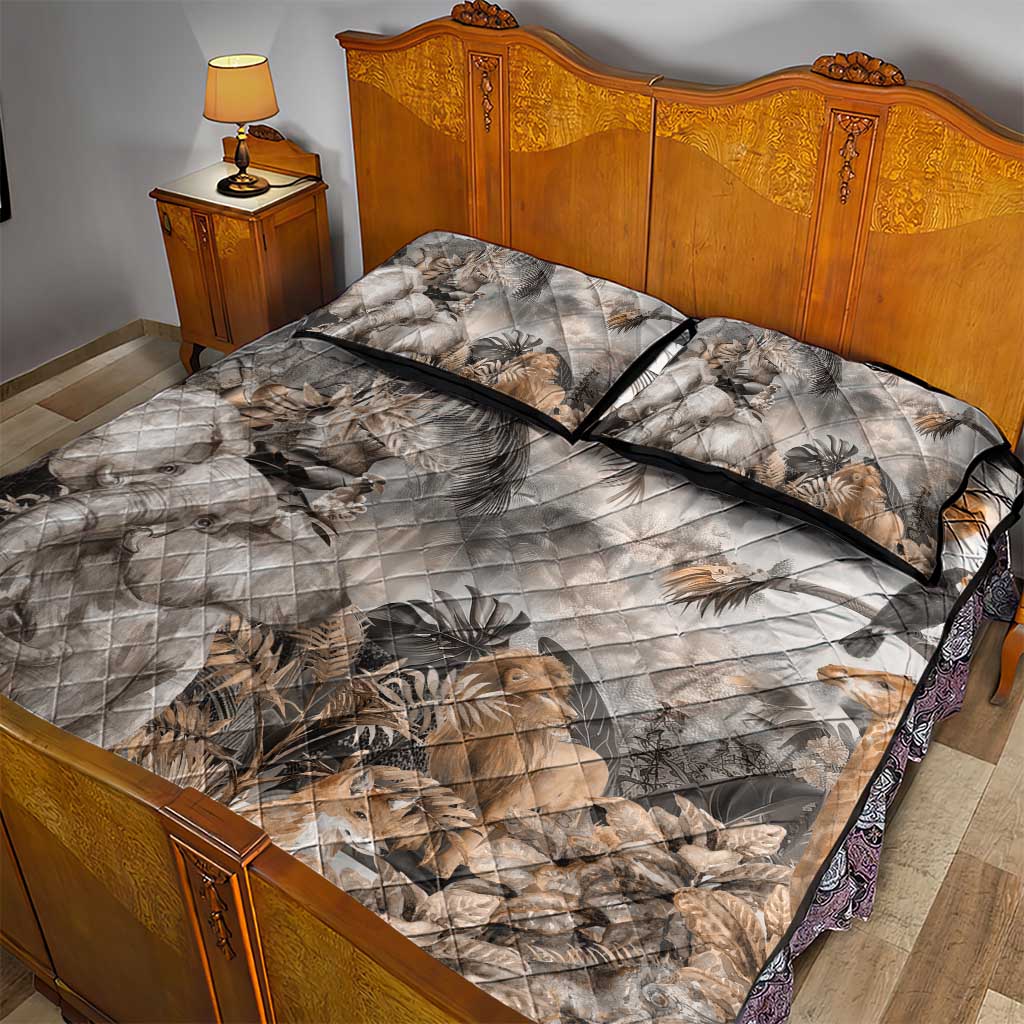 Afro Safari Animals Quilt Bed Set LT18