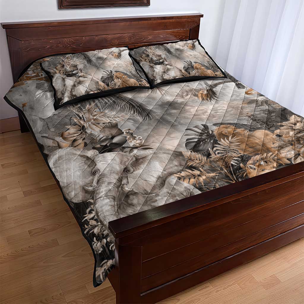 Afro Safari Animals Quilt Bed Set LT18