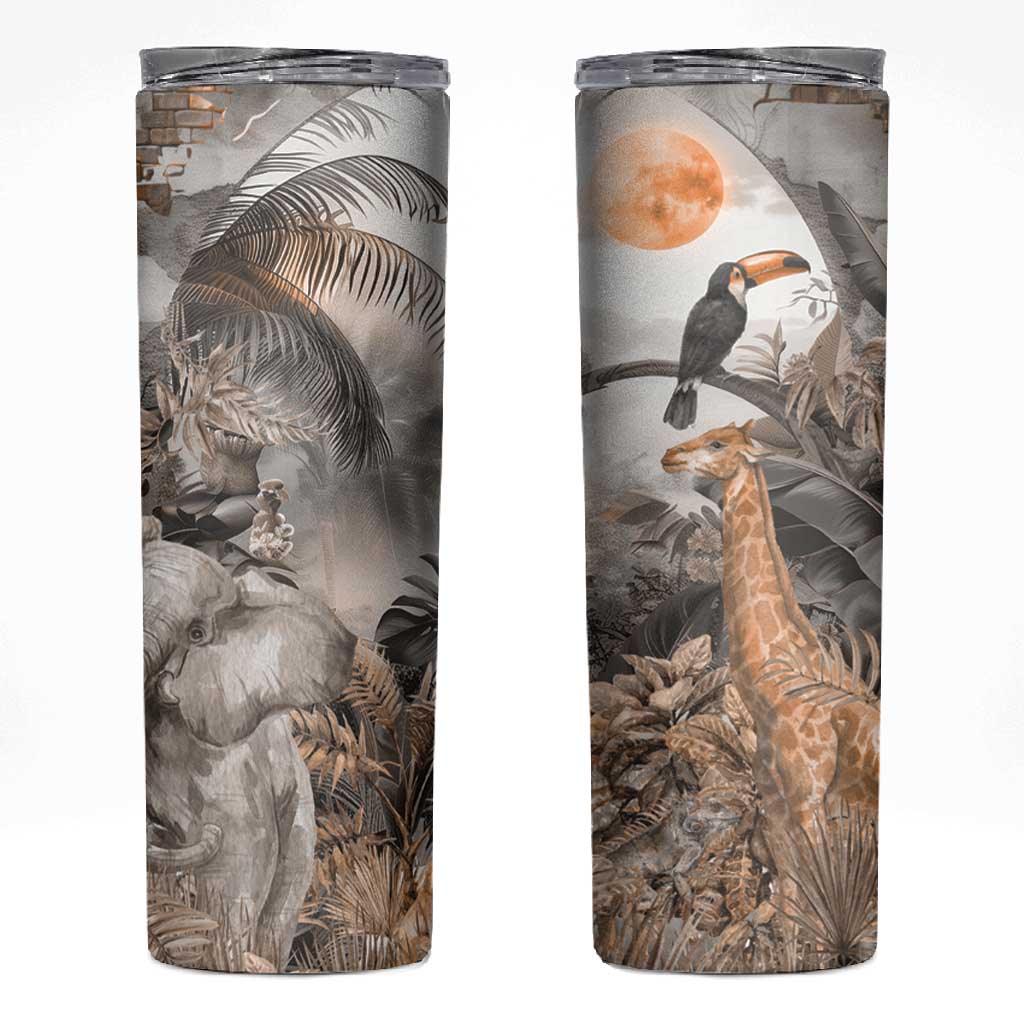 Afro Safari Animals Skinny Tumbler LT18