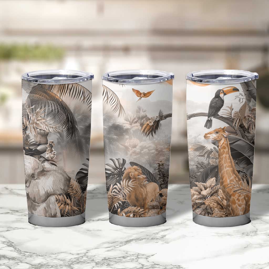 Afro Safari Animals Tumbler Cup LT18