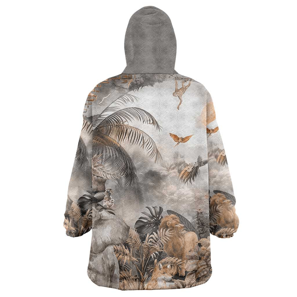 Afro Safari Animals Wearable Blanket Hoodie LT18