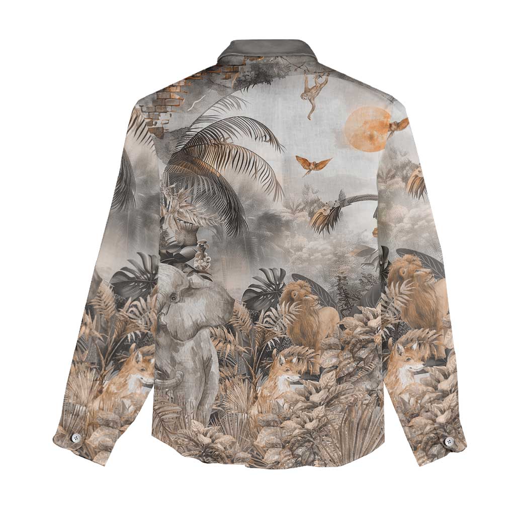 Afro Safari Animals Women Casual Shirt LT18