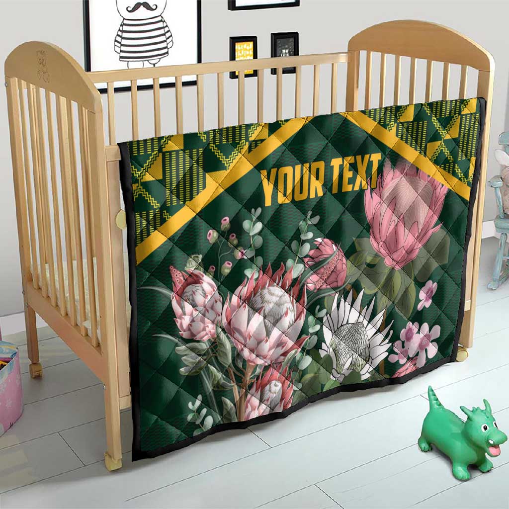 Personalized South Africa With Afro King Protea Quilt Kente Patterns LT18