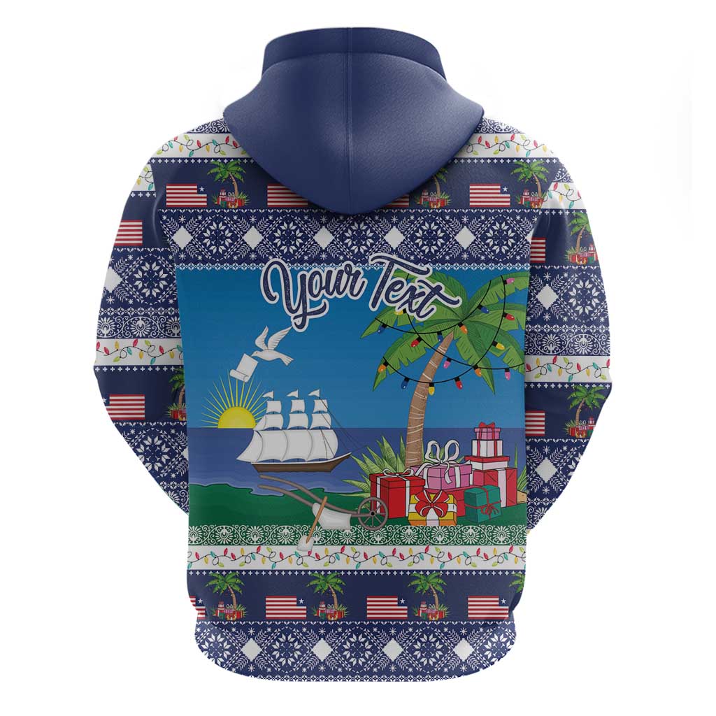 Personalized Liberia Christmas Hoodie The Love of Liberty Brought Us Here LT18