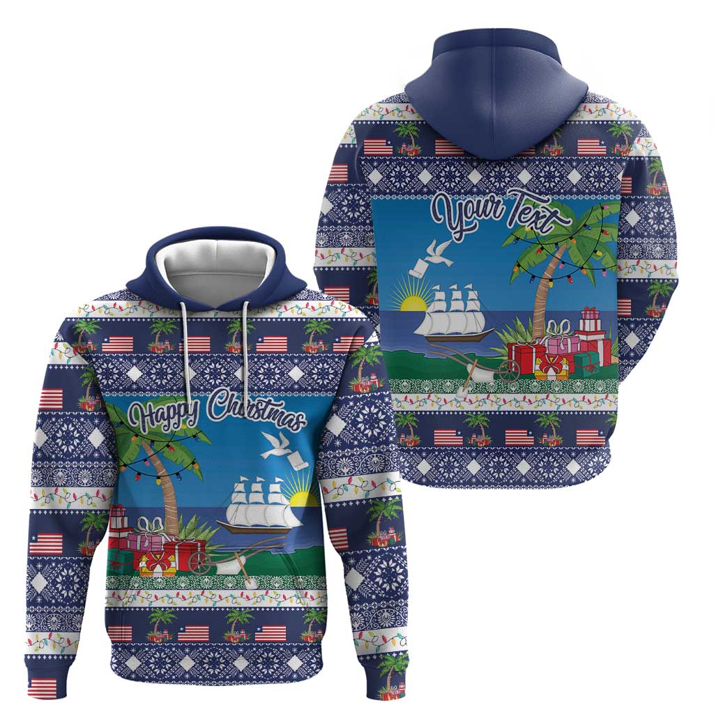 Personalized Liberia Christmas Hoodie The Love of Liberty Brought Us Here LT18