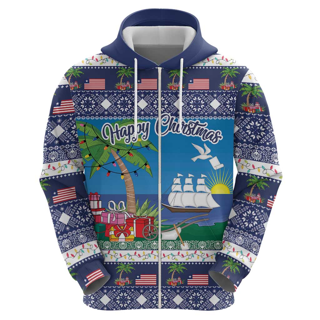 Personalized Liberia Christmas Hoodie The Love of Liberty Brought Us Here LT18