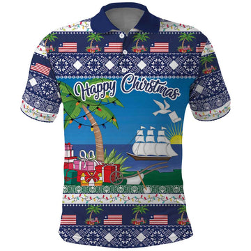 Personalized Liberia Christmas Polo Shirt The Love of Liberty Brought Us Here LT18