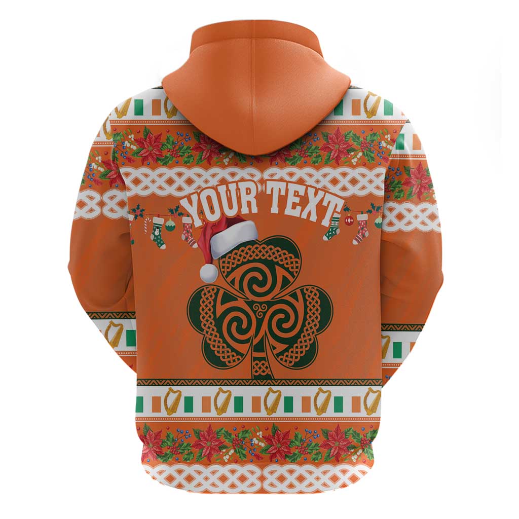 Personalized Ireland Christmas Hoodie Irish Shamrock Celtic Nollaig Shona Dhuit LT18