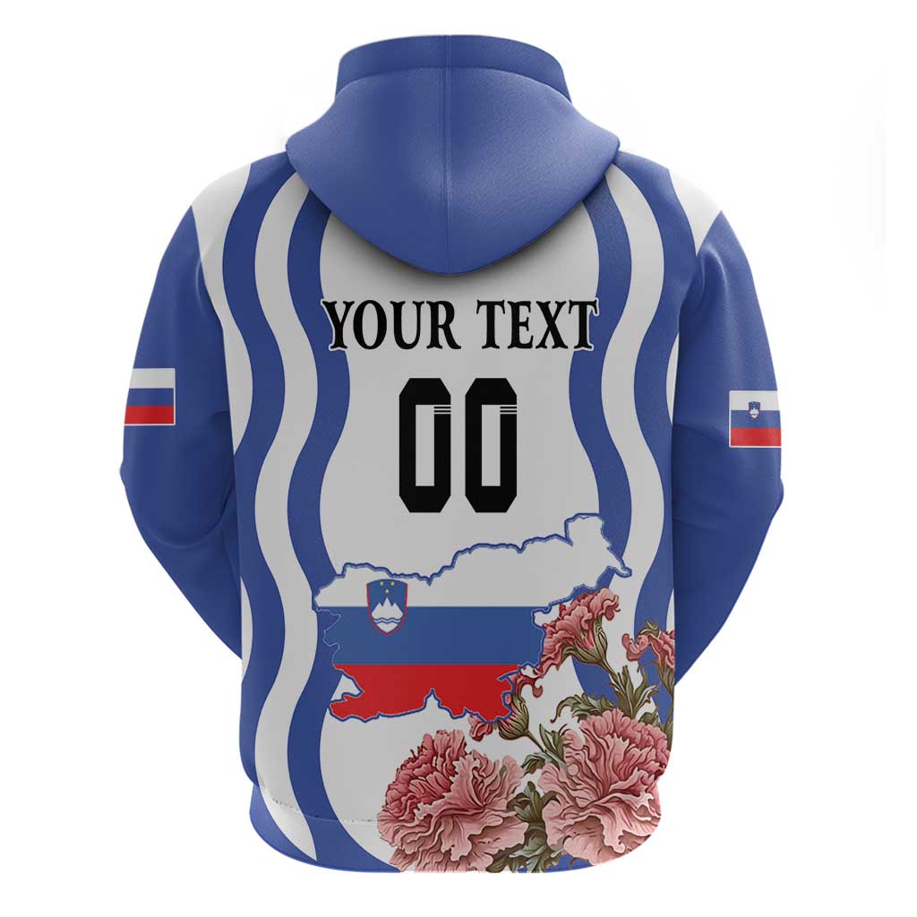 Custom Slovenia Independence Day Hoodie The Olm With Carnation Flowers LT18