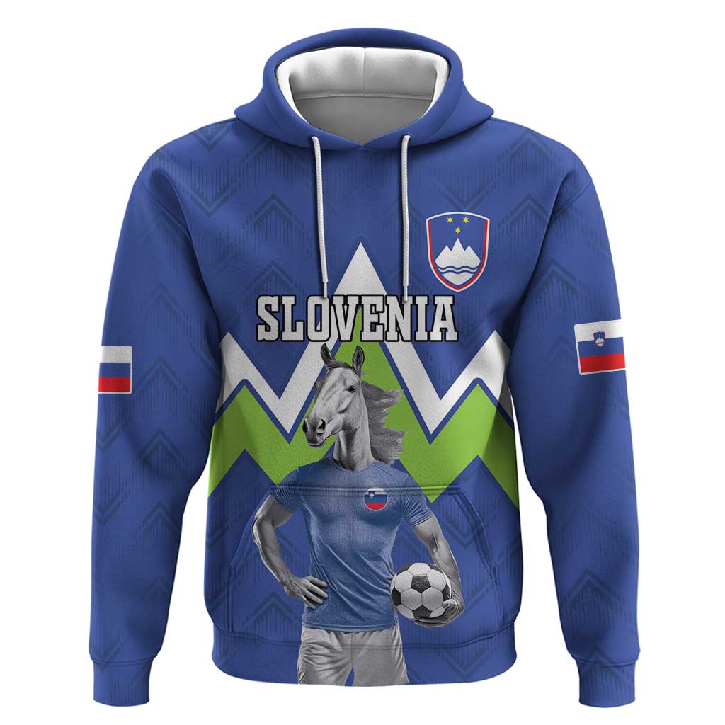 Custom Slovenia Football Hoodie Lipizzaner Horse Sport Style LT18