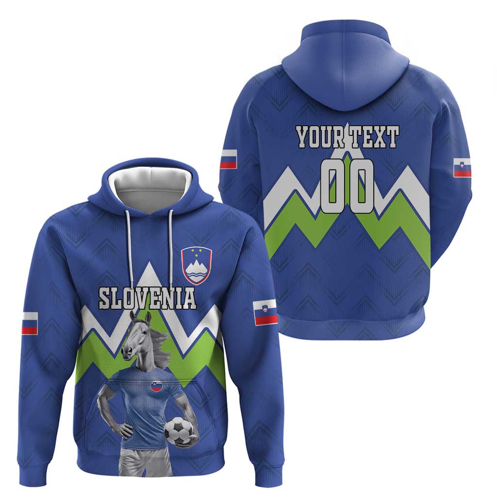 Custom Slovenia Football Hoodie Lipizzaner Horse Sport Style LT18