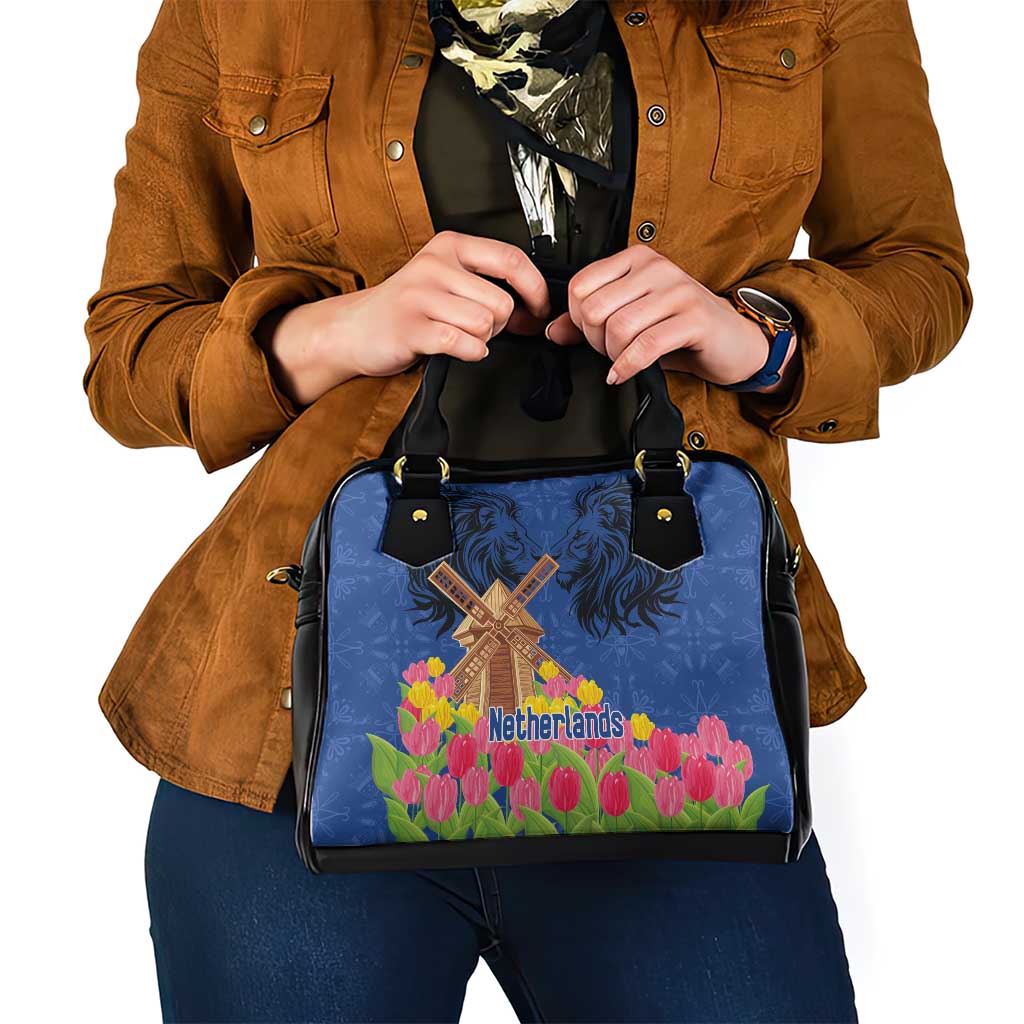 Netherlands Lion Shoulder Handbag Tulip And Windmill LT18