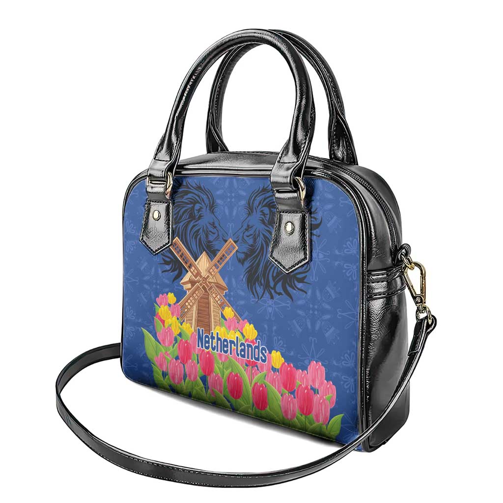 Netherlands Lion Shoulder Handbag Tulip And Windmill LT18