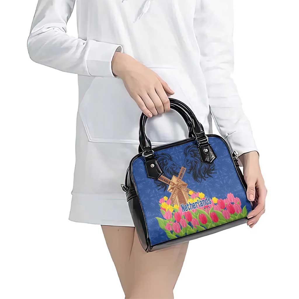 Netherlands Lion Shoulder Handbag Tulip And Windmill LT18