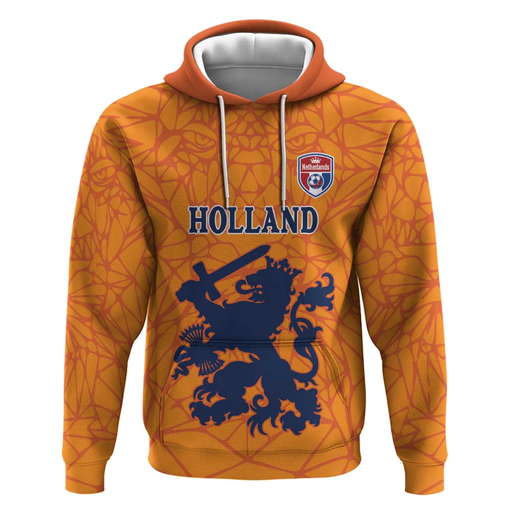 Custom Netherlands Football Hoodie Holland Lion LT18