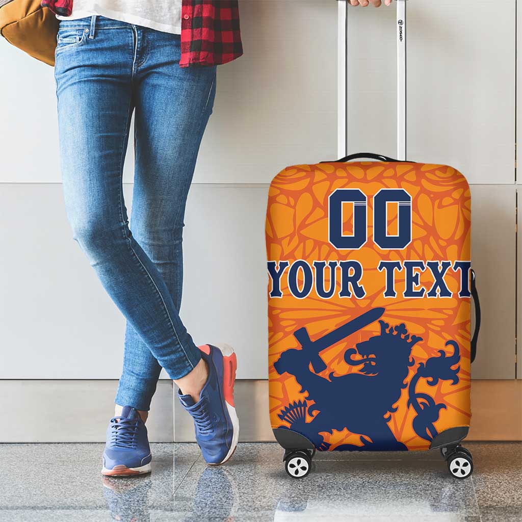 Custom Netherlands Football Luggage Cover Holland Lion LT18