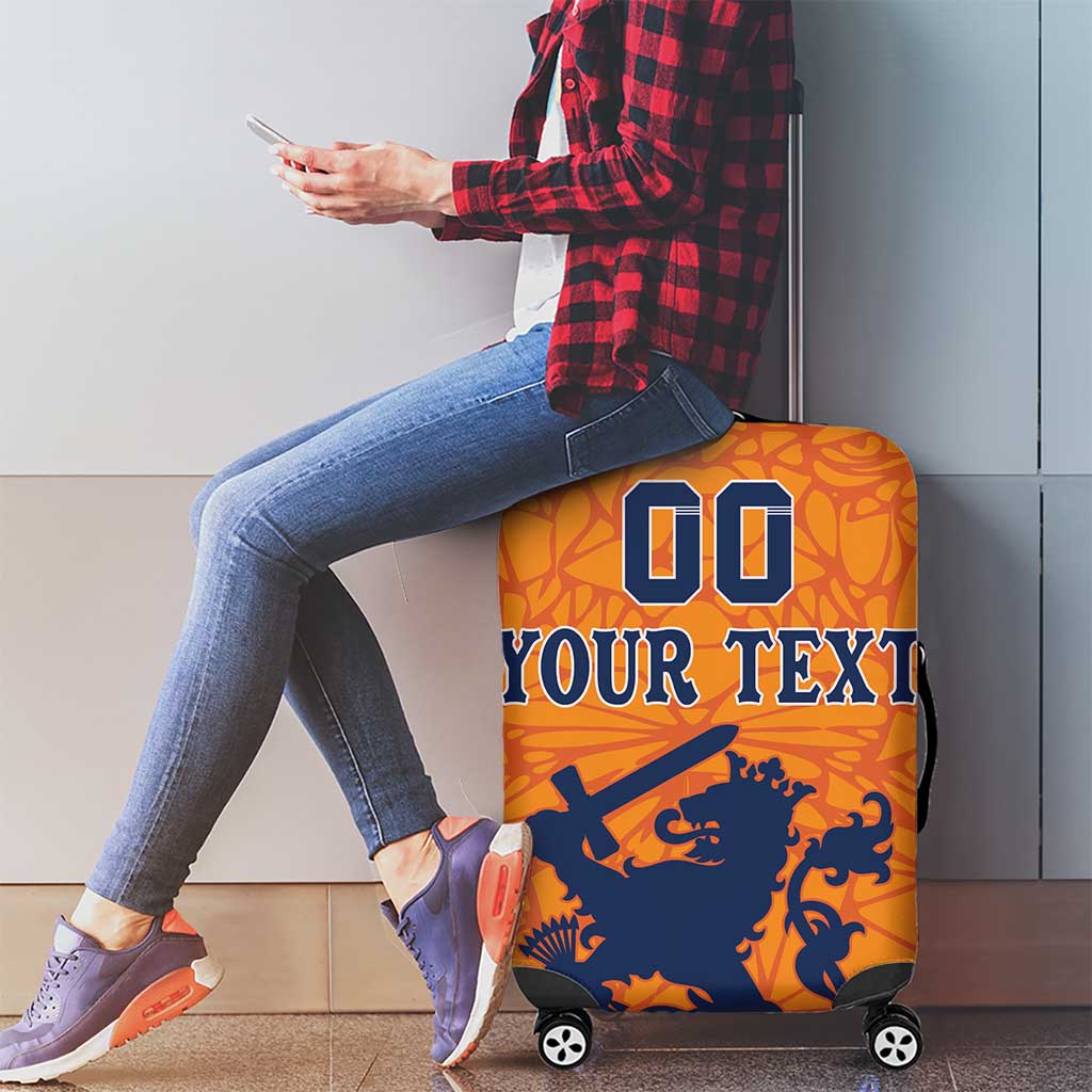 Custom Netherlands Football Luggage Cover Holland Lion LT18