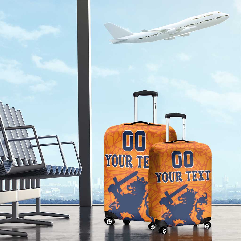 Custom Netherlands Football Luggage Cover Holland Lion LT18