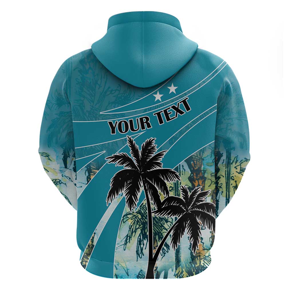 Personalized Saint Kitts and Nevis Coconut Palm Tree Hoodie LT18
